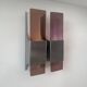 Vintage double wall lamp in metal and perspex, France 1970s