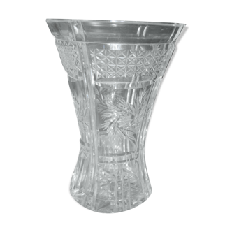 Vase Art Déco en cristal taillé