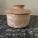 Pot with lid in stoneware vallauris