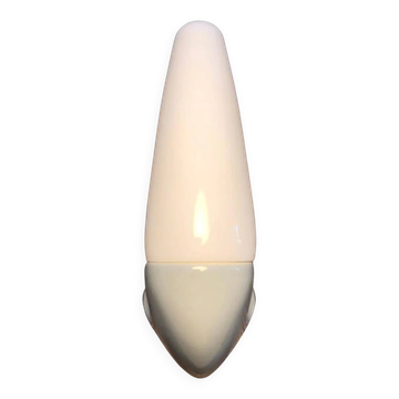 Vintage Ifö of Sweden ceramic bathroom lamps with opaline shades from the 1960s