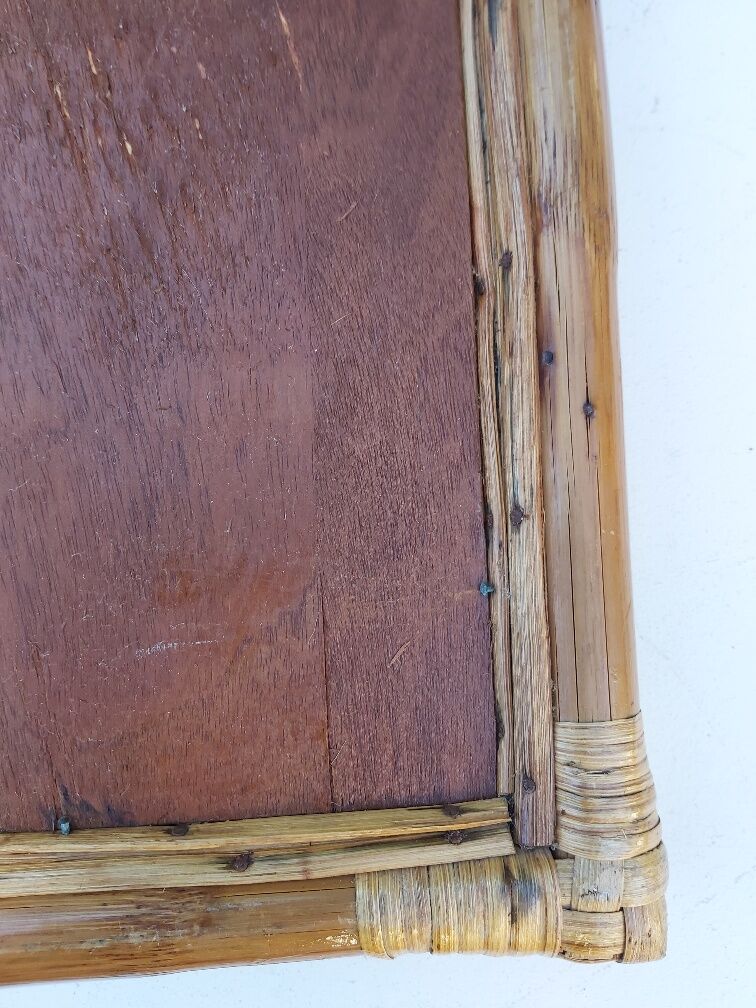 Vintage canning bamboo tray