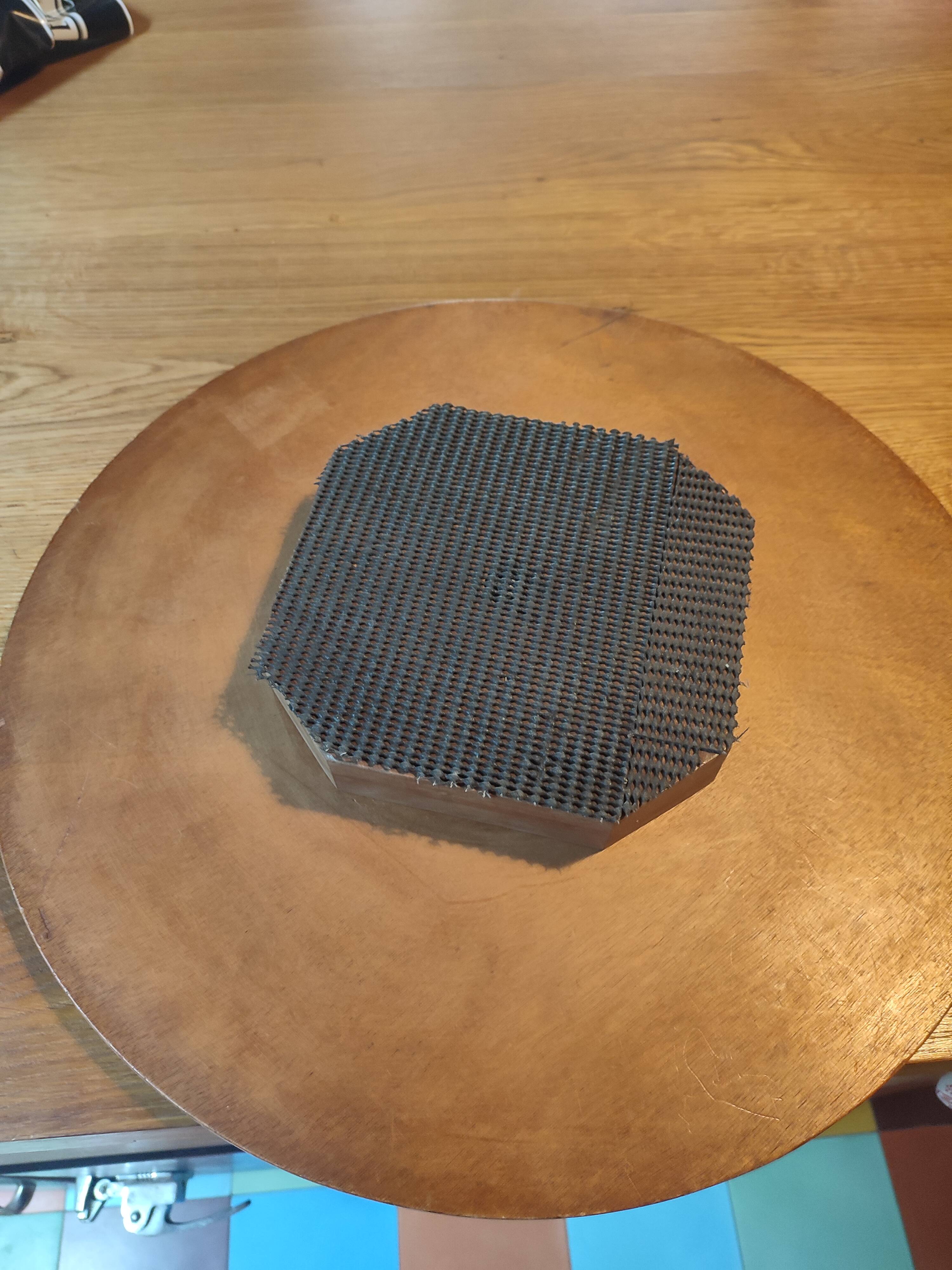 Marquetry rotating platform