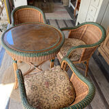 Bamboo and rattan lounge