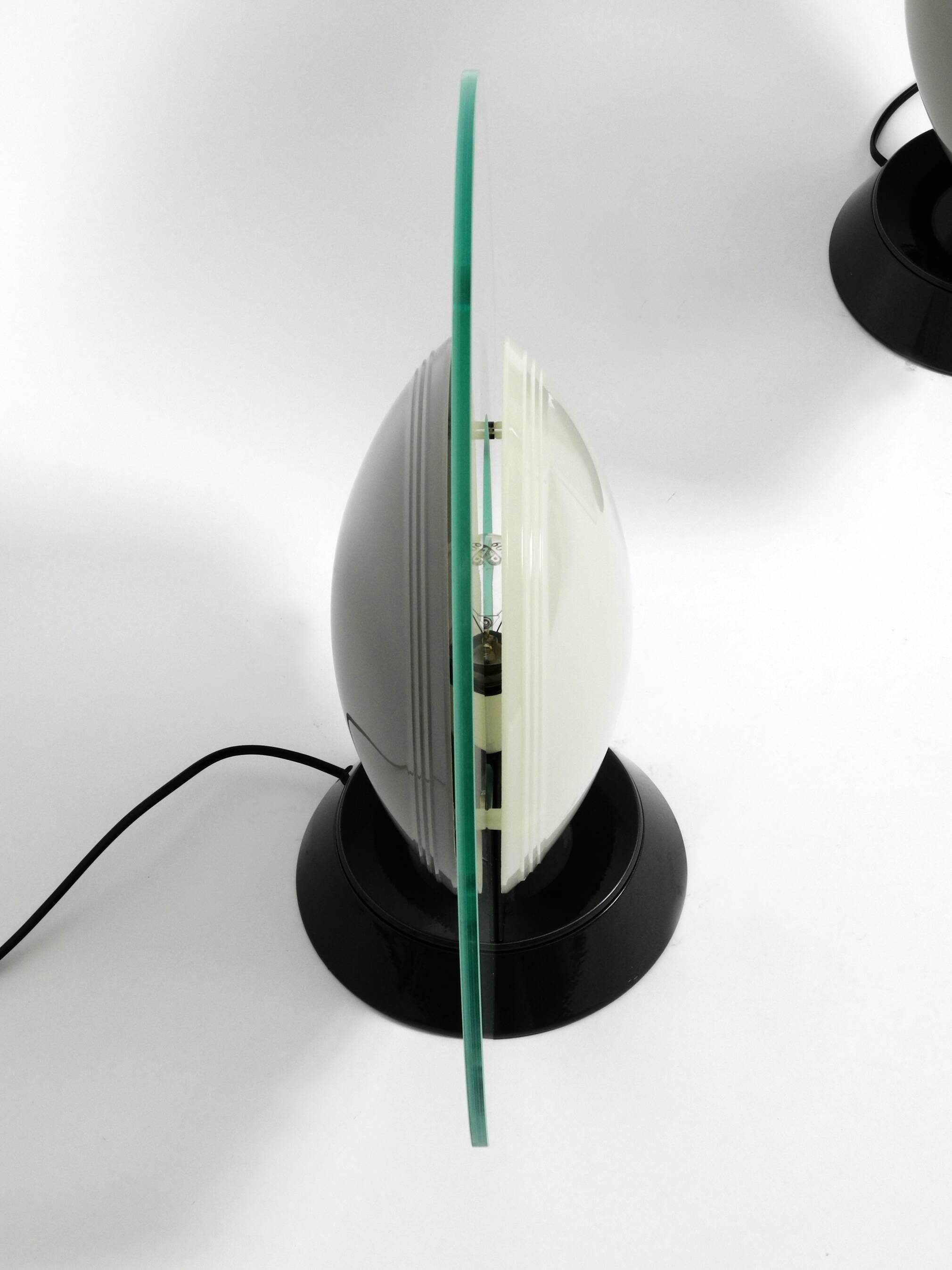 Pair of 1980s table lamps by Pier Giuseppe Ramella for Arteluce model Tikal