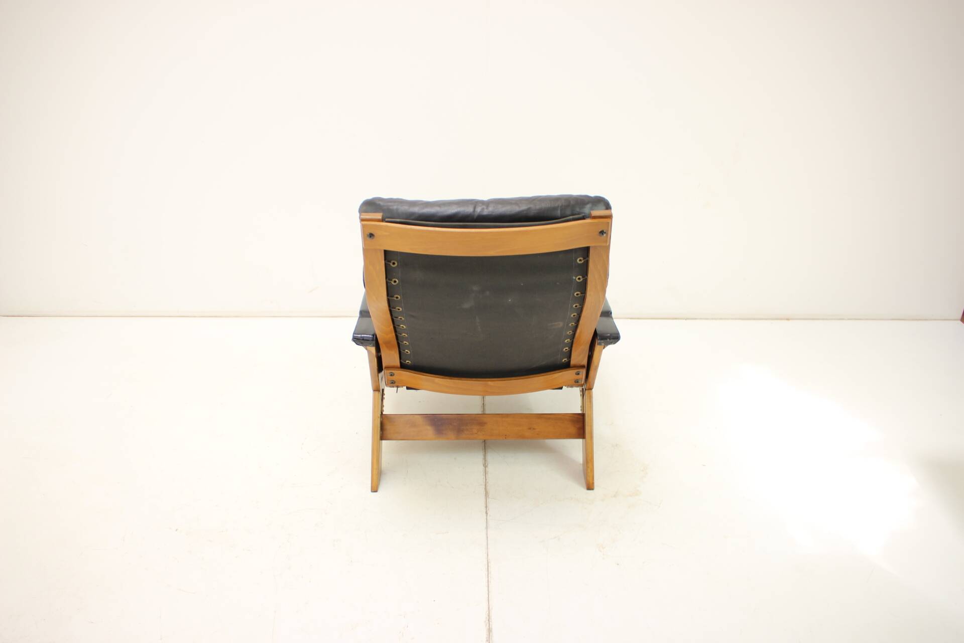 Rare Adjustable Leather Armchair, by Peter Opsvik, for Westnofa, Norway, 1960s
