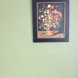 Tableau bouquet de fleurs au colimaçon Brughel