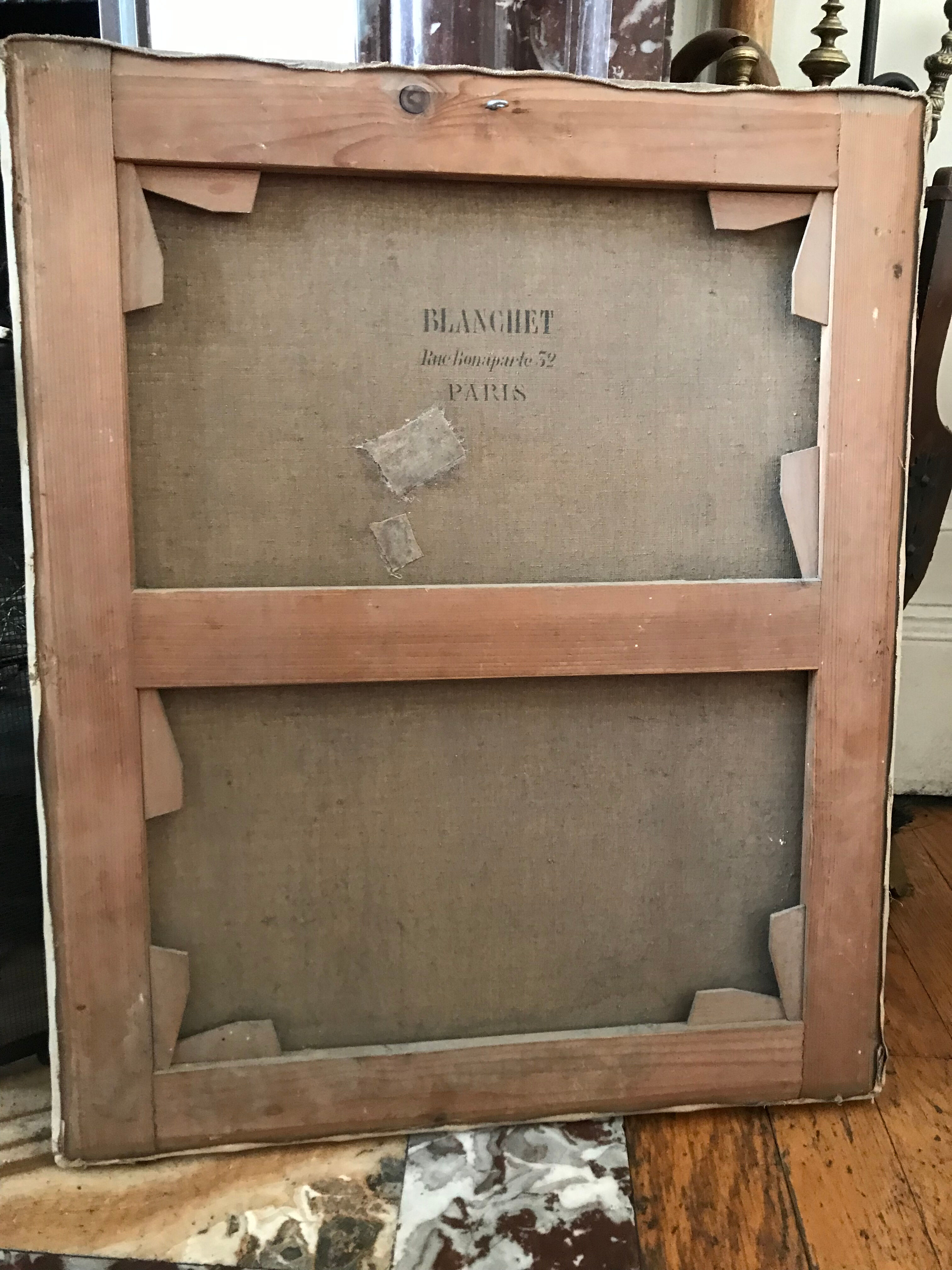 Portrait of a man oil on canvas 19th