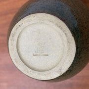 East German pottery vase from the mid-century GDR by VEB Coswig Keramik, 1960s.