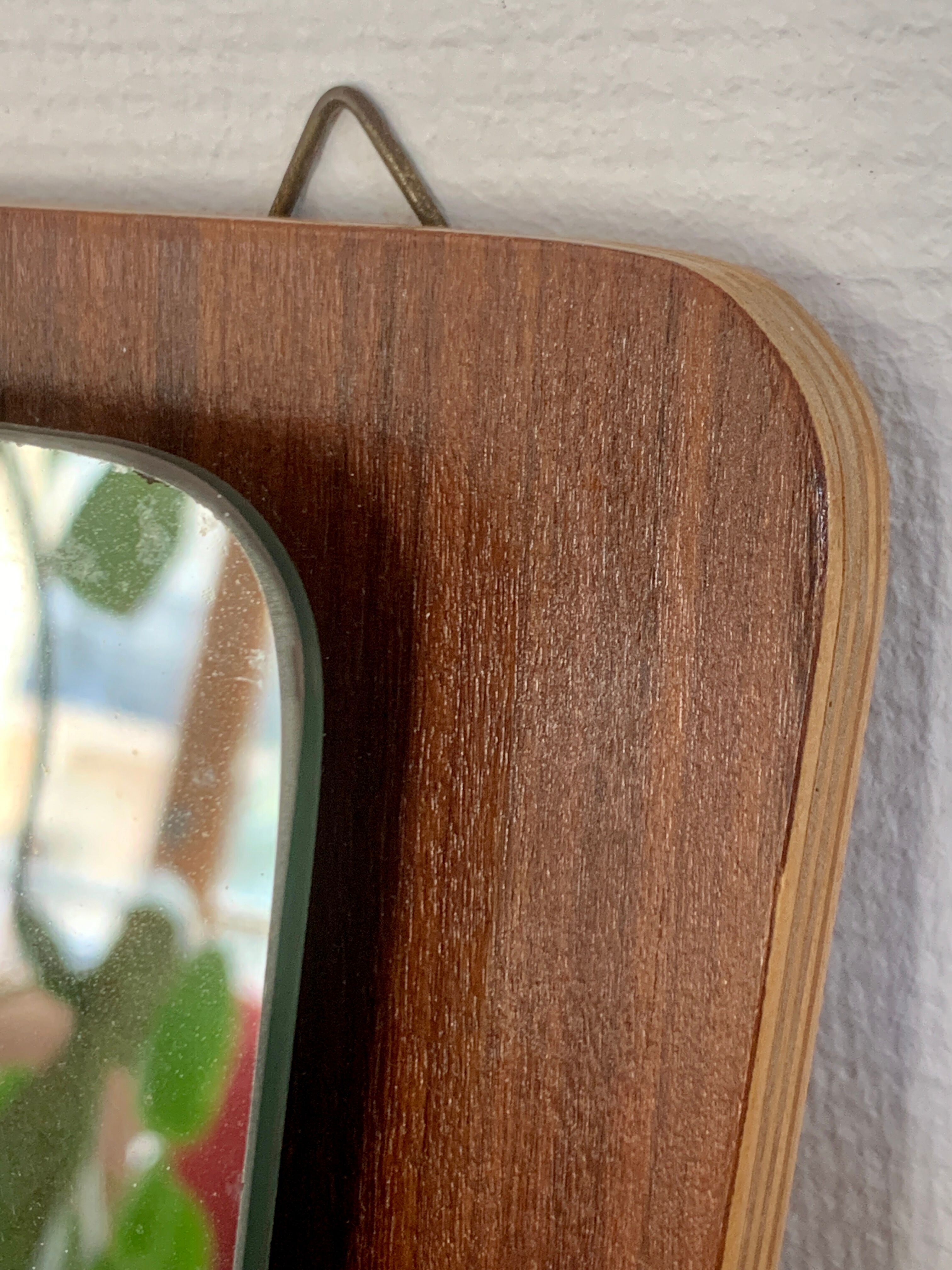 Mirror mirror ovoid Scandinavian 60's