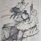 Numbered lithograph after Toulouse-Lautrec - "Panel Work Through a Hoop", 1952