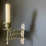 Duo of accordion piano candlesticks