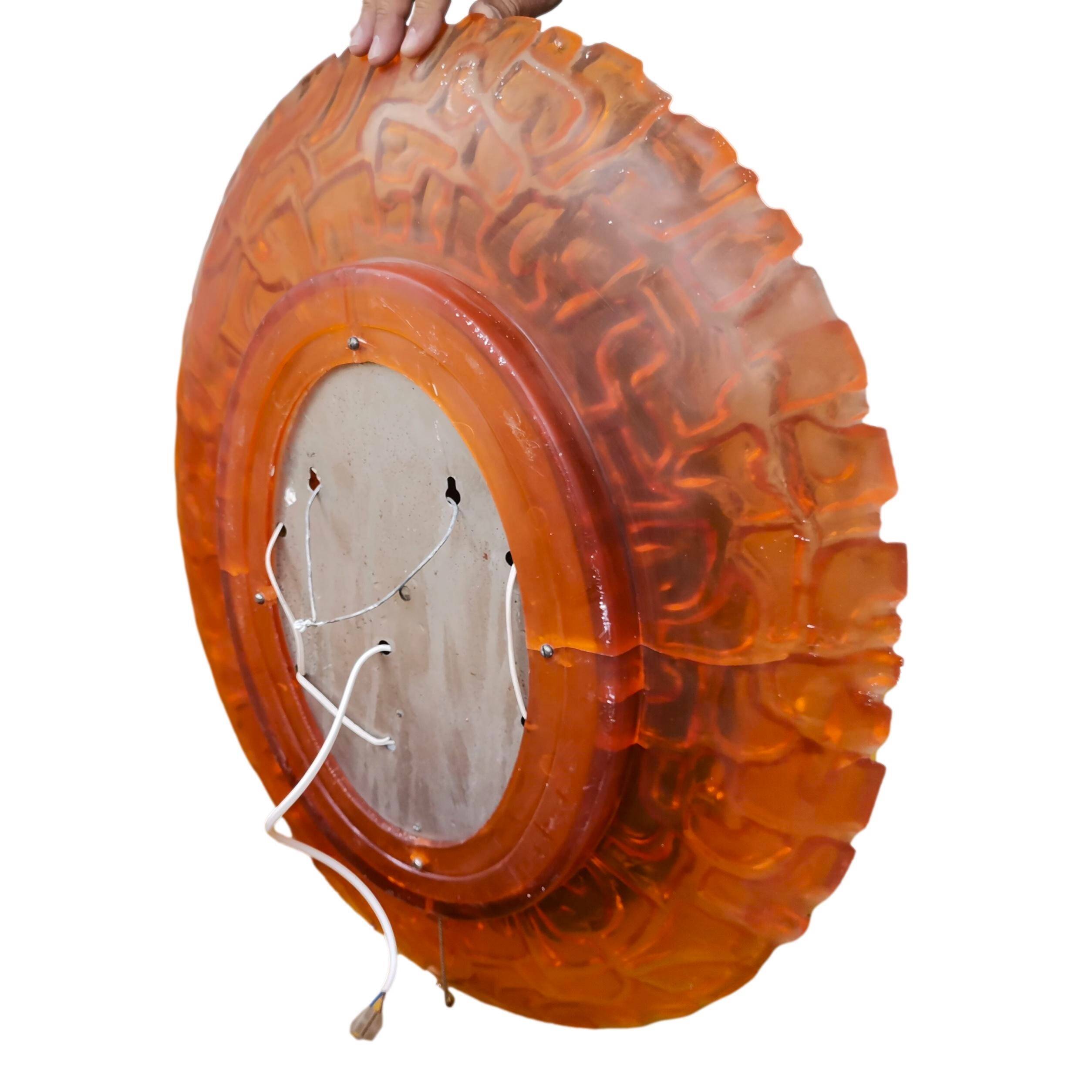 Miroir mural rétroéclairé pour salon par Hillebrand