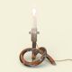 Paire de lampes « Bretzel » en lucite et laiton, par Dorothy Thorpe (1901)