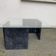 Table basse en marbre vintage années 70 design italien