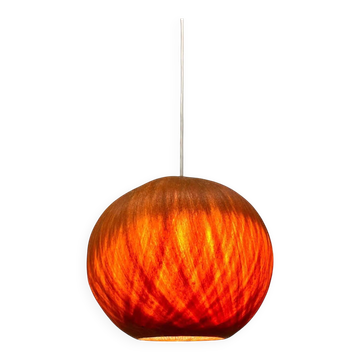 Beautiful design midcentury cocoon resin pendant, 1950s