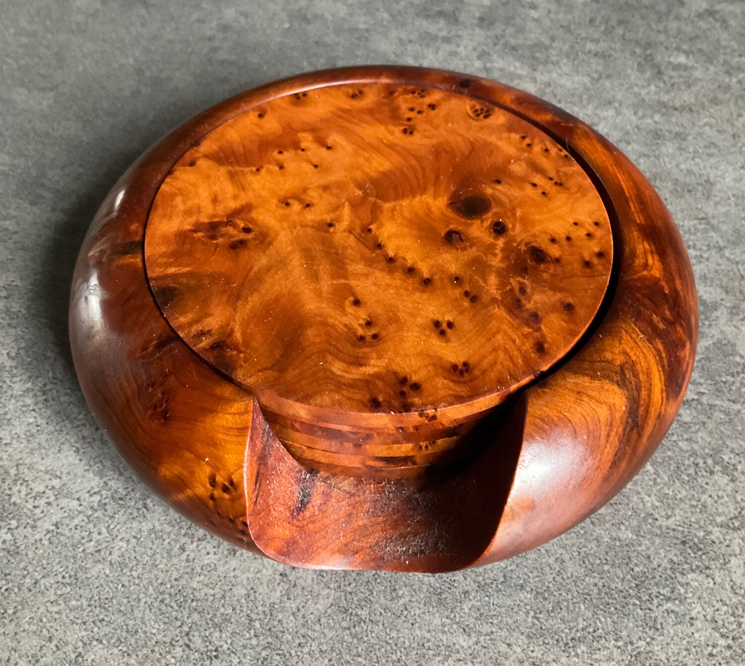 Vintage elm coasters