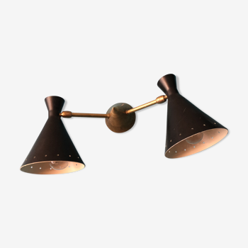 Diabolo wall light in the style of italian creations of the 60's