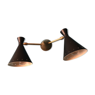 Diabolo wall light in the style of italian creations of the 60's