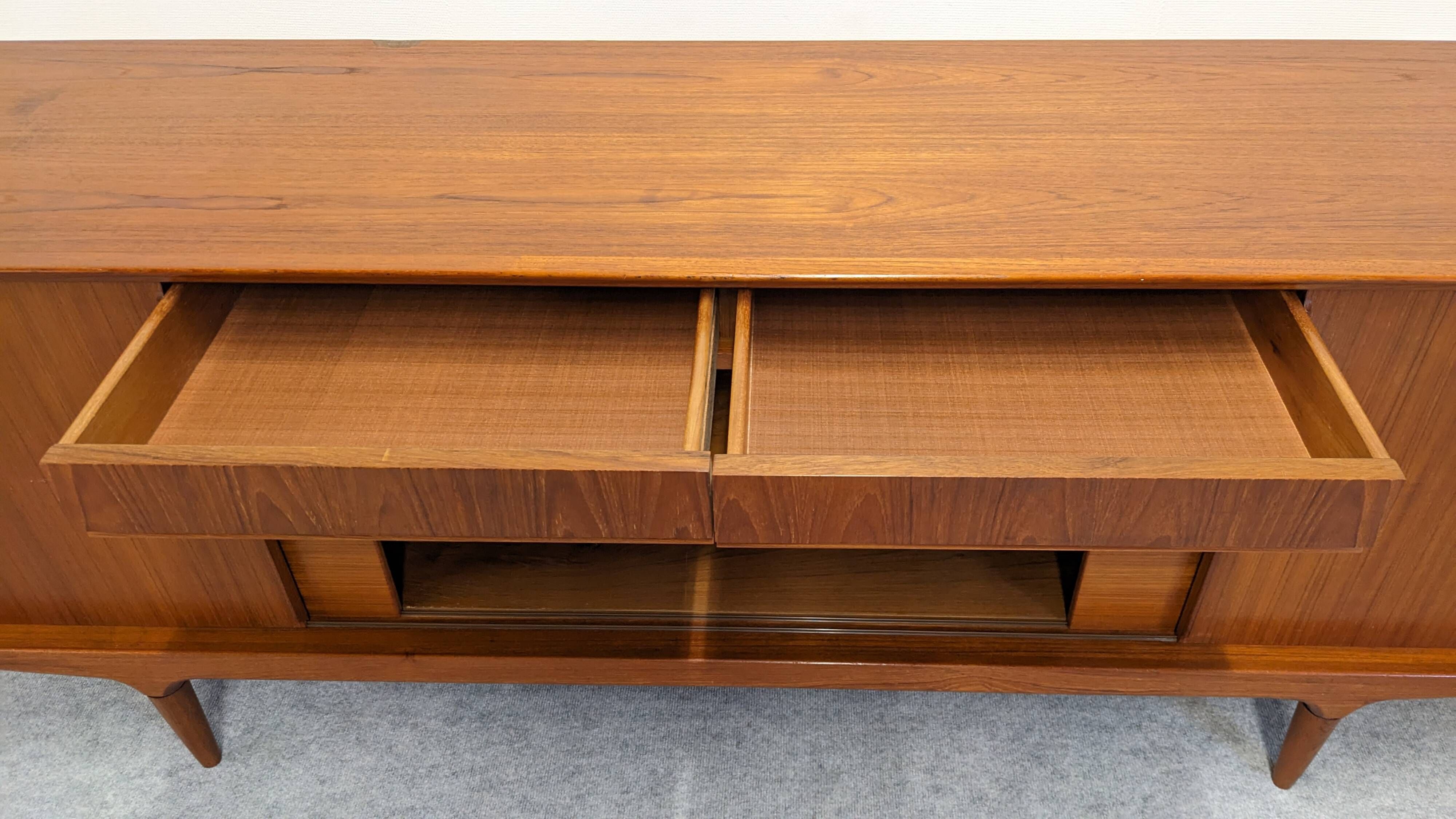 Teak sideboard by Johannes Andersen for Clausen & Son, Denmark 1960.