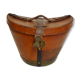 Leather hat box
