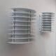 Pair of vintage wall lights, white lacquered metal, Borens, Sweden 1980
