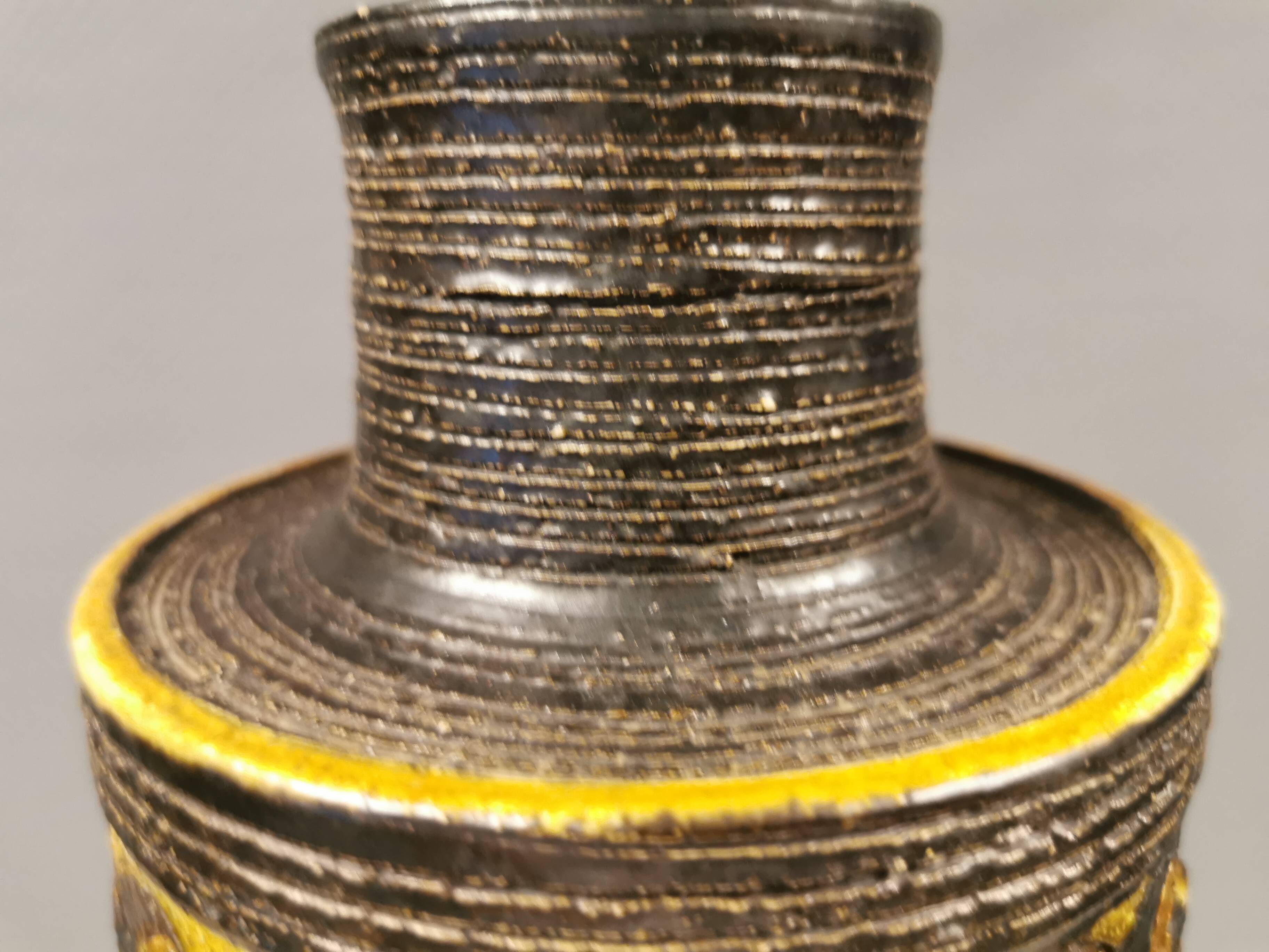 Danish ceramic hanging lamp, designed by Jette Hellerøe, in the 1970s.