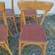 Set of  8 chairs bistro bar kitchen wood