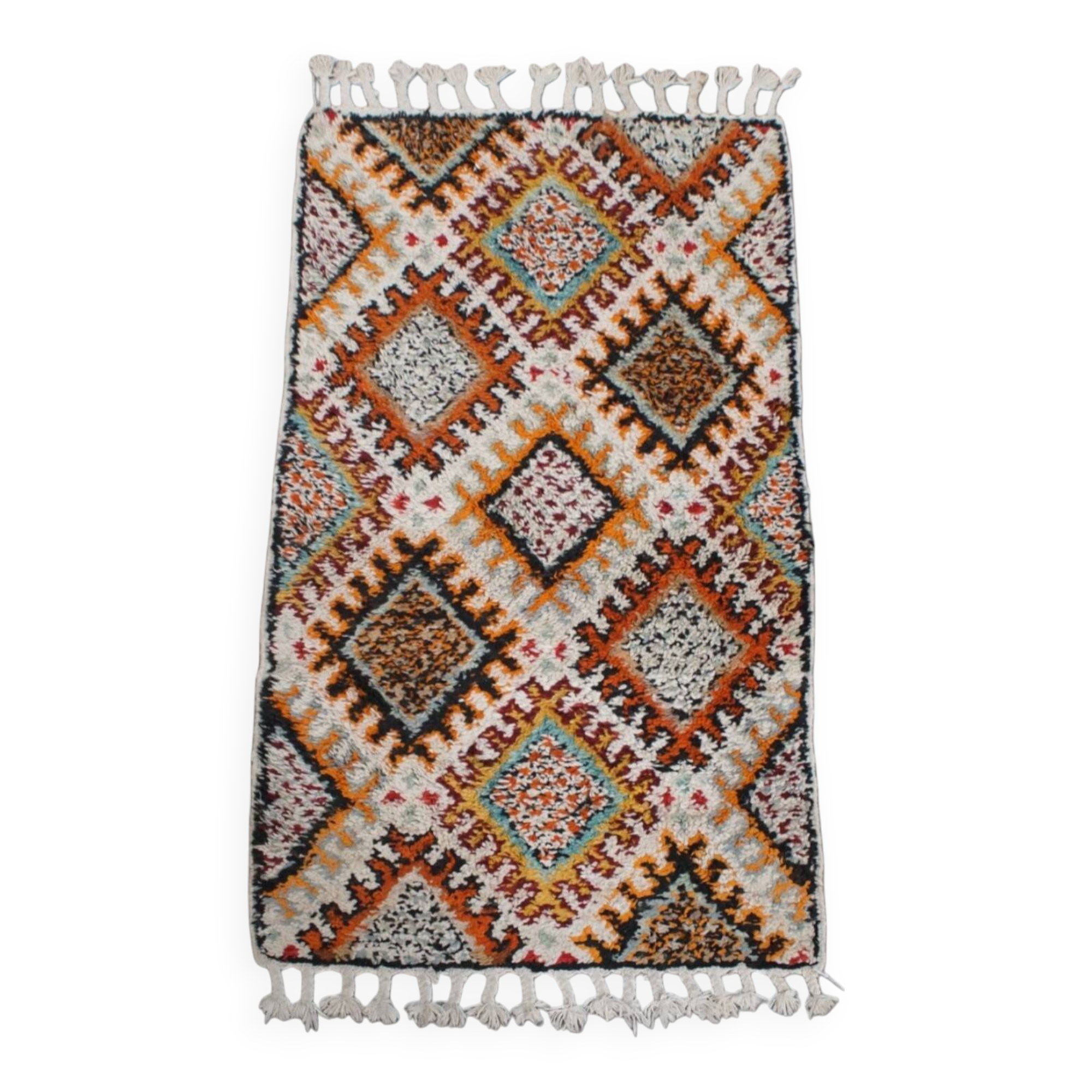 Tapis vintage noué à la main 162 x 81 cm
