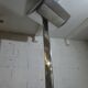 Lampadaire Moderniste en aluminium poli