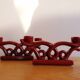 Pair of art deco ceramic candlesticks/candlesticks