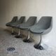 4 Space Age seventies dining tulip chairs