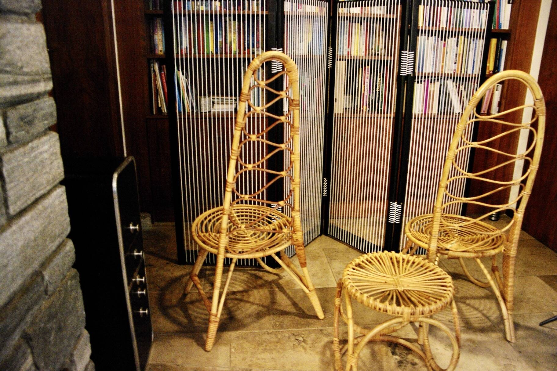 VINTAGE BAMBOO LIVING ROOM SET  1960s