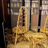 VINTAGE BAMBOO LIVING ROOM SET  1960s