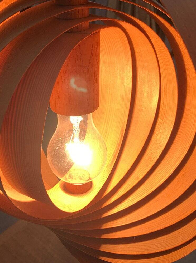 Mid-Century Teak Moon Lamps, 1960s, set of 2