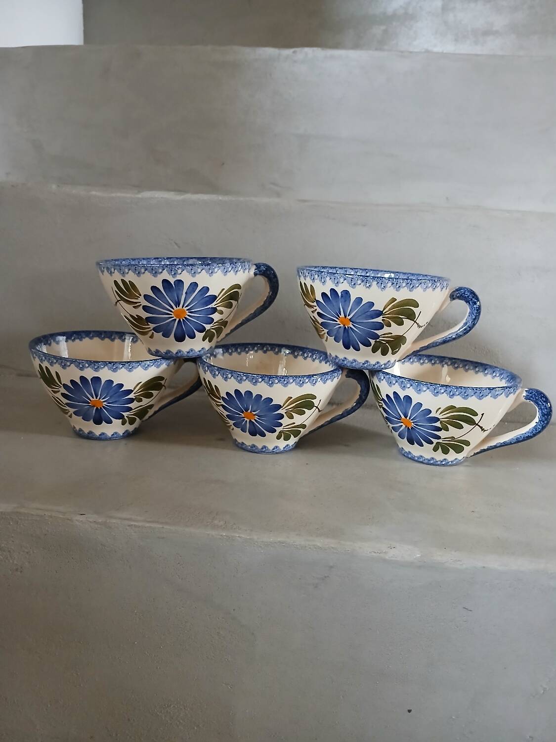 5 tasses / bolees à cidre anciennes 