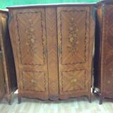 Armoire 2 portes avec marqueterie