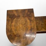 Italian art deco walnut console table, 1930s.