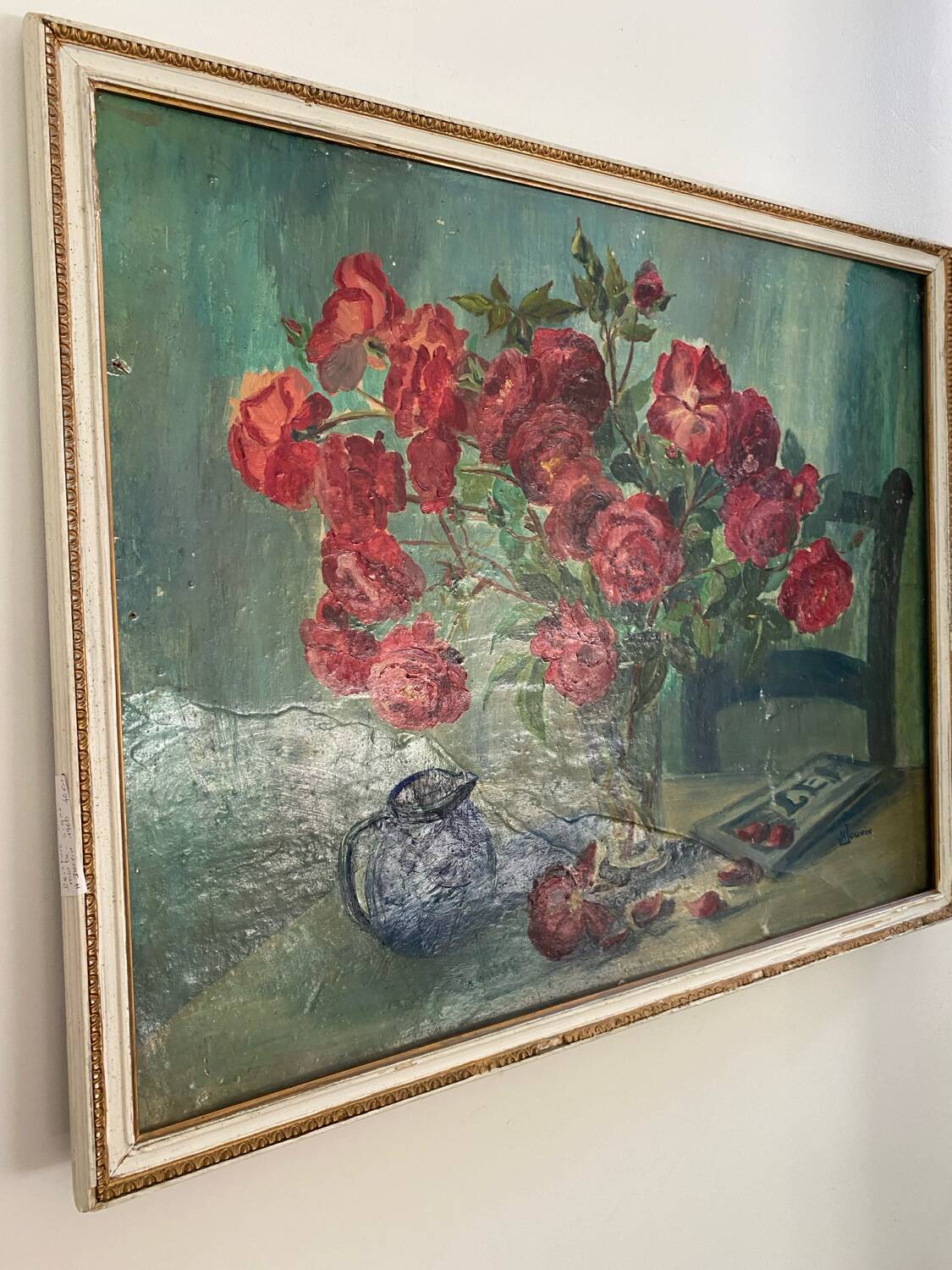 Old oil on wood dating from 1960