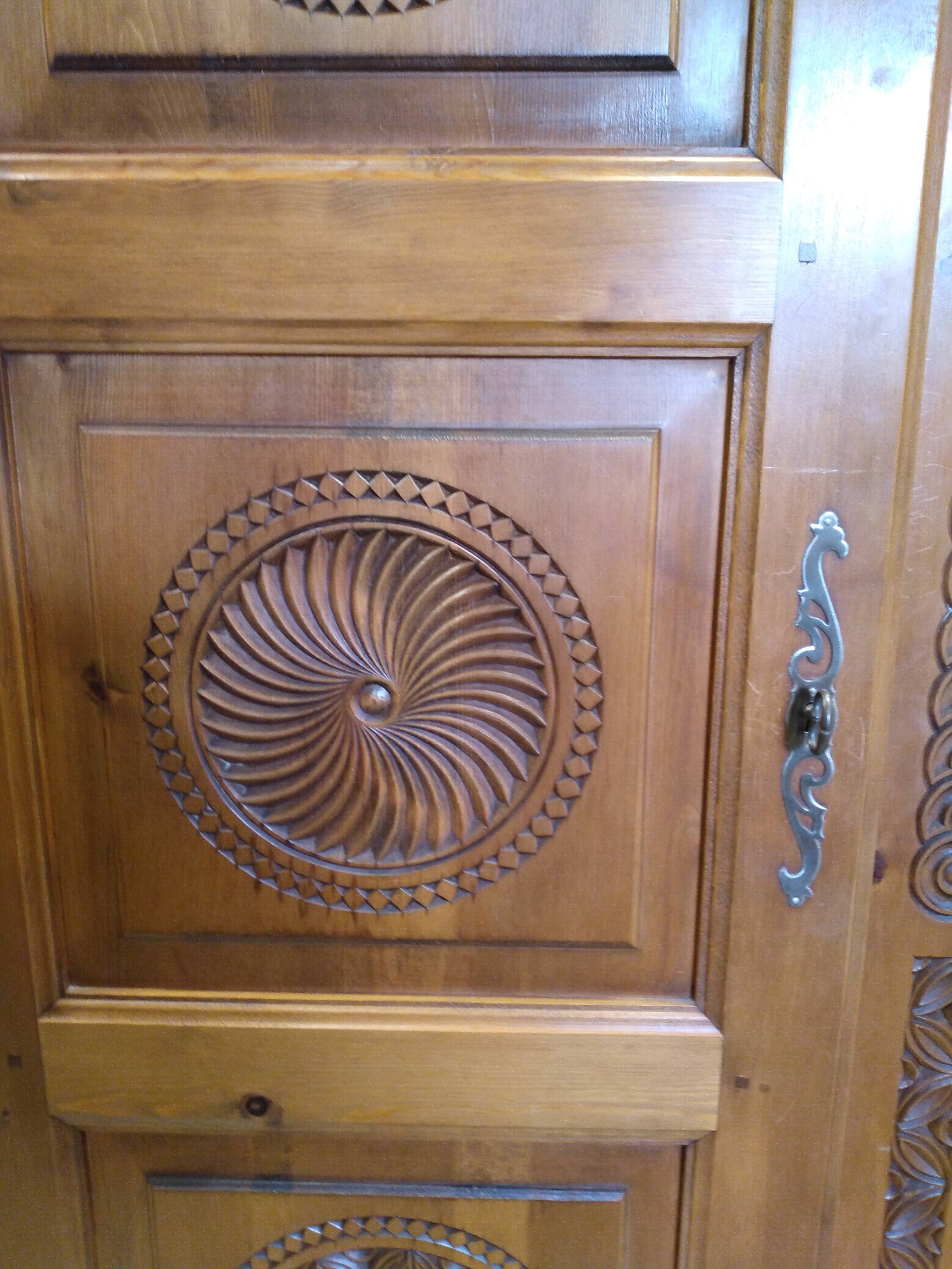Carved wooden cabinet