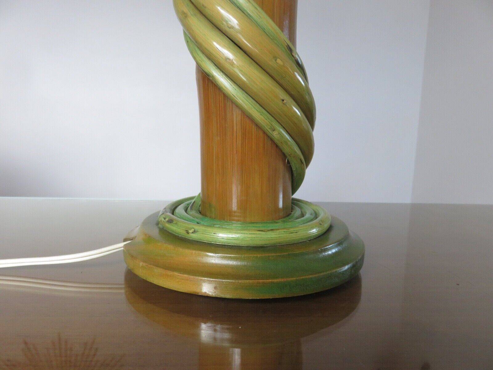 Bamboo lamp from the 60s and 70s