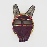 Folk art Handwoven decorative mask from Panama, Nemboro