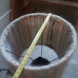 Ceramic and wool lamp, signature