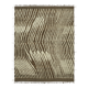 Tapis en laine brun fait main, unique en son genre, 286 cm x 370 cm.