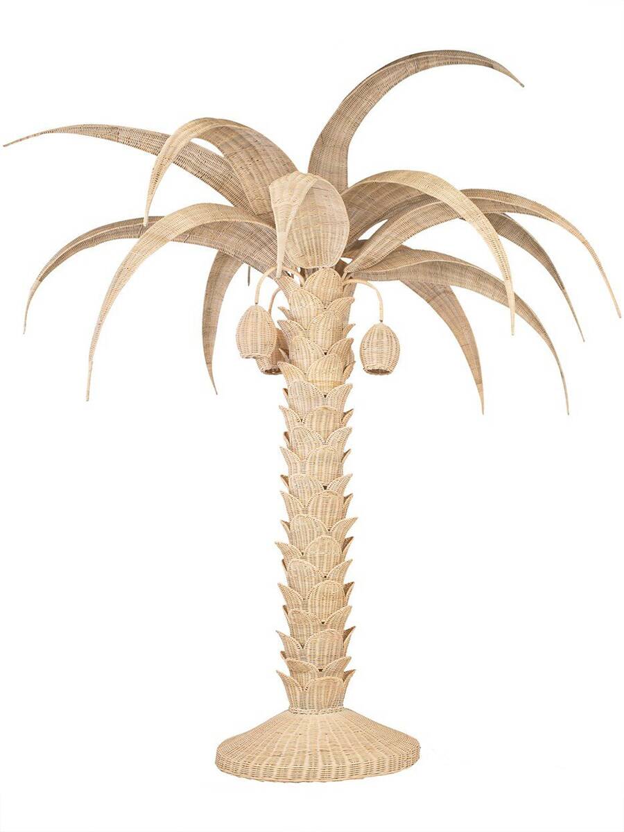 New design XXL rattan palm tree lamp ‘Tropical’