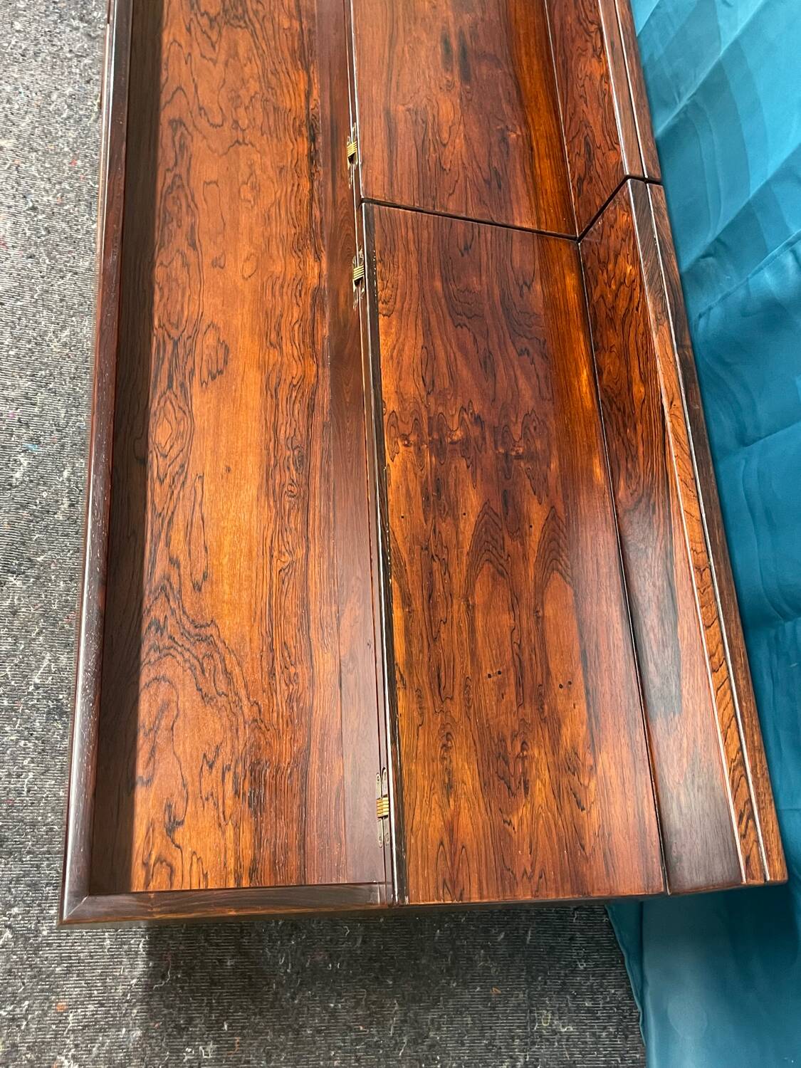 Michelucci Giovanni coffee table, Italian design, rosewood