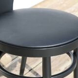 BAUMANN black seagull chair black skai