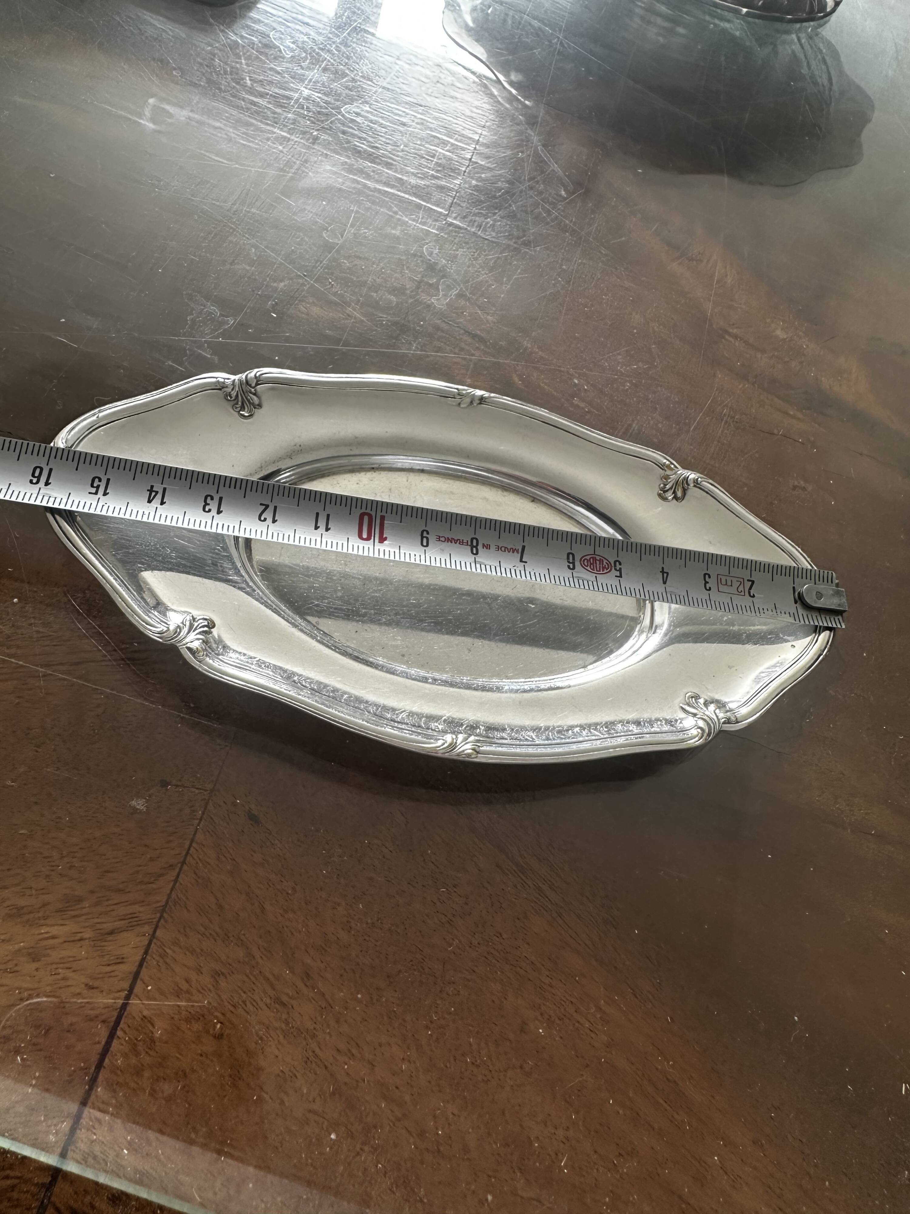 Small Silver-Plated Metal Hors d'oeuvre Dish HOKA 16 cm / 8 cm