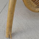 Rattan magazine rack