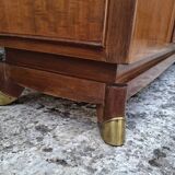 Enfilade vitrée en acajou, 1950