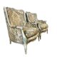 Ensemble de 2 fauteuils baroques vintage / chaises individuelles / sièges